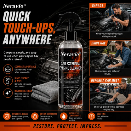 Waterless Fast Acting Car Engine Bay Cleaner