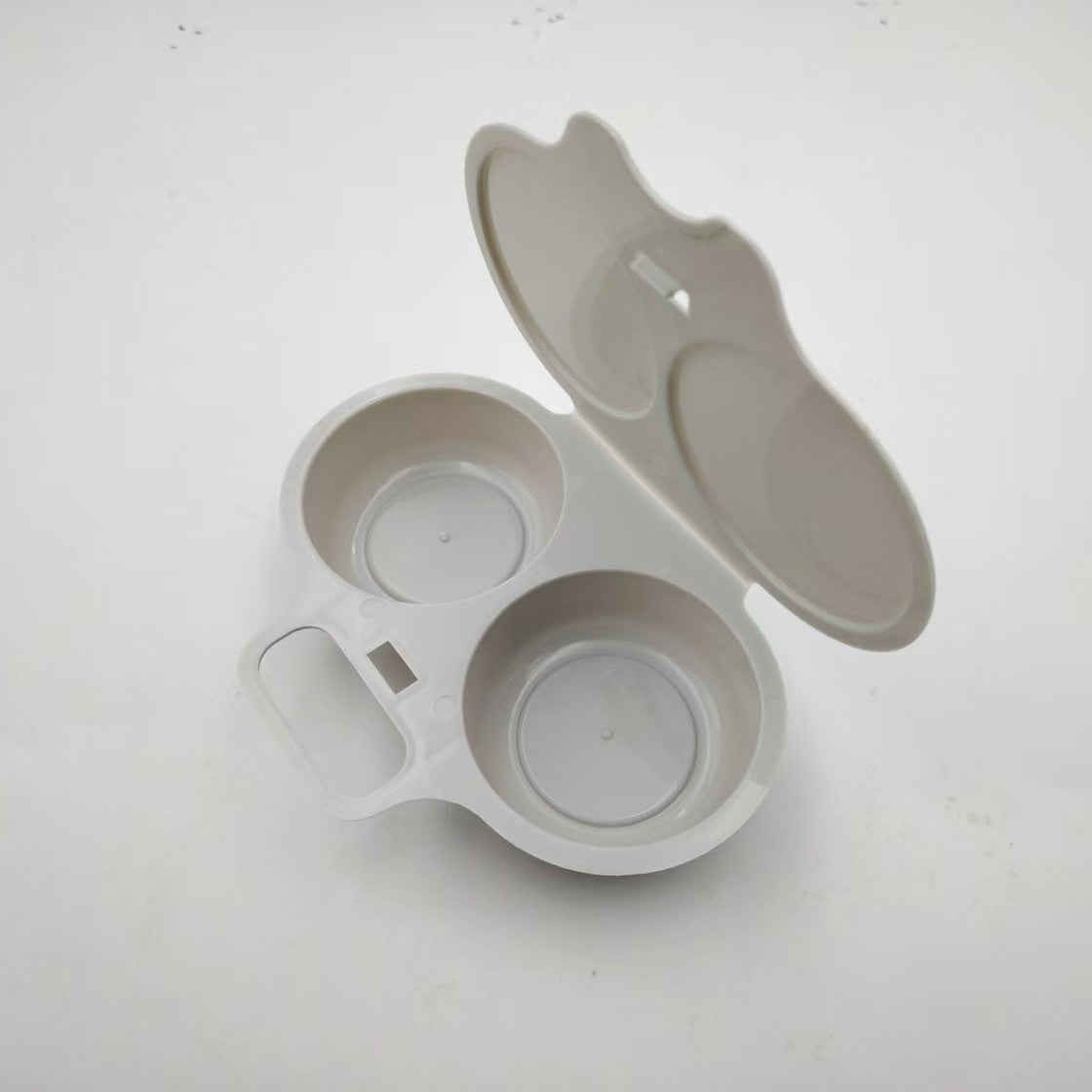 Microwave Egg Poacher——Dual‑cavity, non‑stick & easy clean. Healthier than frying – stock up & save! 🏠✅