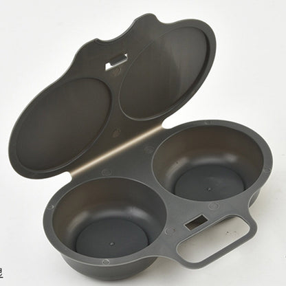 Microwave Egg Poacher——Dual‑cavity, non‑stick & easy clean. Healthier than frying – stock up & save! 🏠✅