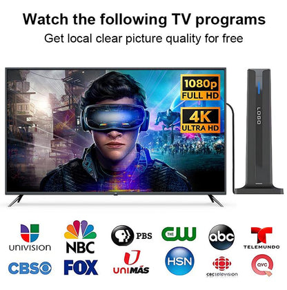 Indoor HDTV Antenna – Live Sports, News & Local TV Without Monthly Fees