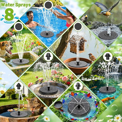 Solar-Powered LED Pool Fountain - Perfect Upgrade for Your Swimming Pool