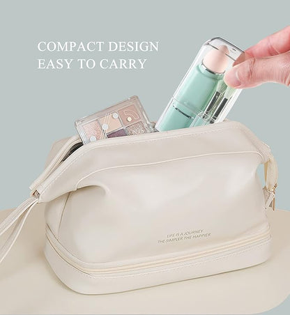 Portable Retractable Makeup Brushes Set 8 in 1 Travel Beauty Sponge All in One Make Up Brushes Set Angled Brush, Lip Brush, Eyeshadow Brush, Foundation Blending Powder Brush (Green)