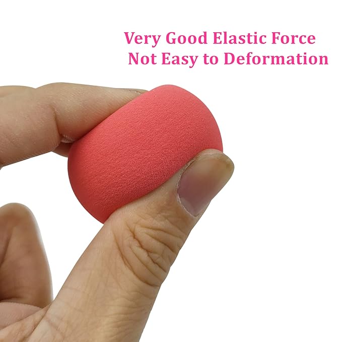 12 Pcs Makeup Sponge Set for Foundation Bulk Latex Free Reusable Beauty Sponge Blender Cosmetic Applicator For Powder Cream and Liquid Super Soft Concealer