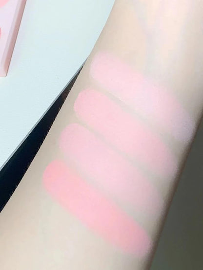 Pink Eyeshadow Eye Shadow Palette Makeup,blush Naturing-Looking, Long Lasting, Neutral Nudes EyeShadow (4 Colors pink)