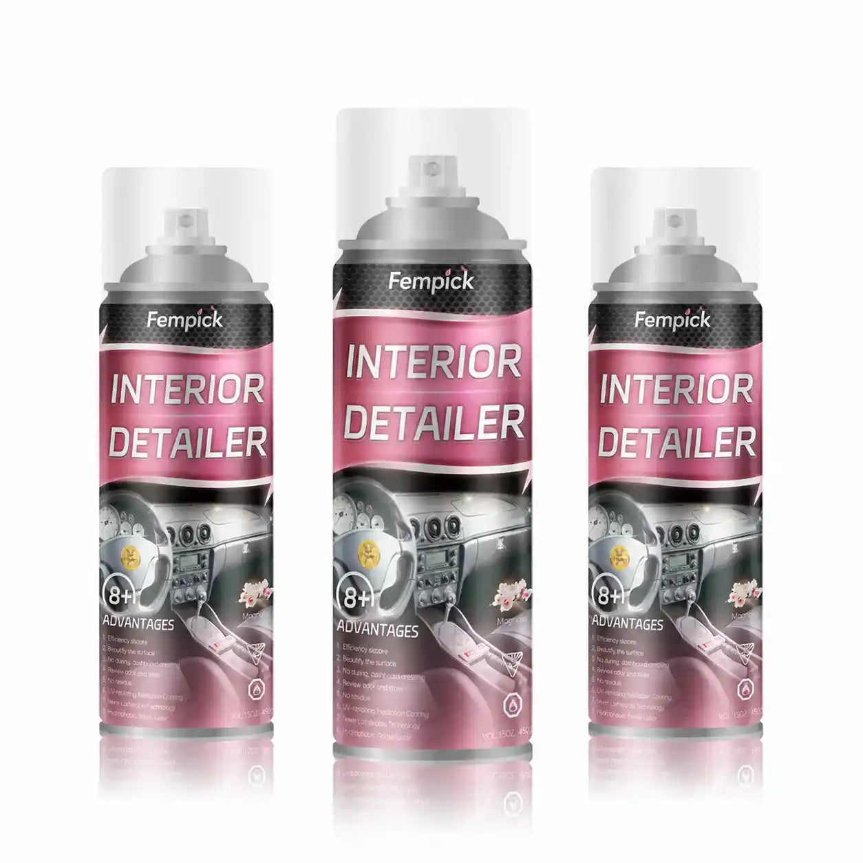 Fempick Ultimate Protection for Vinyl, Rubber, and Plastic Surfaces Car Interior Detailer and Protectant