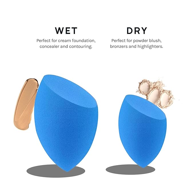 12 Pcs Makeup Sponge Set for Foundation Bulk Latex Free Reusable Beauty Sponge Blender Cosmetic Applicator For Powder Cream and Liquid Super Soft Concealer