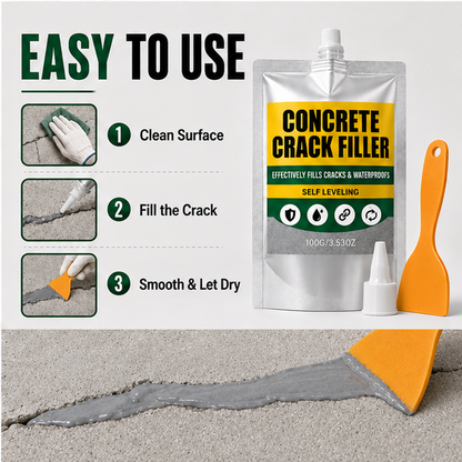 🏠 Waterproof Concrete Crack Filler for Indoor & Outdoor Use