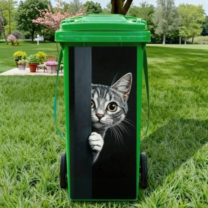 🗑️Creative Trash Can Sticker with Colourful Cartoon