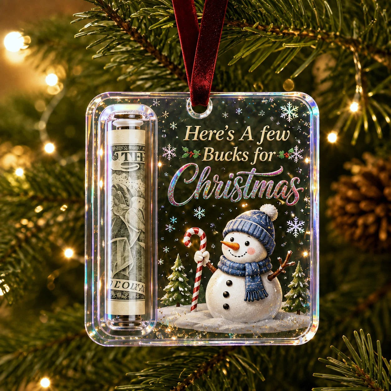 Christmas Cash Gift Ornament- Make Cash Feel Like A Real Christmas Gift💵