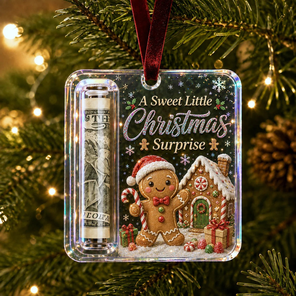 Christmas Cash Gift Ornament- Make Cash Feel Like A Real Christmas Gift💵