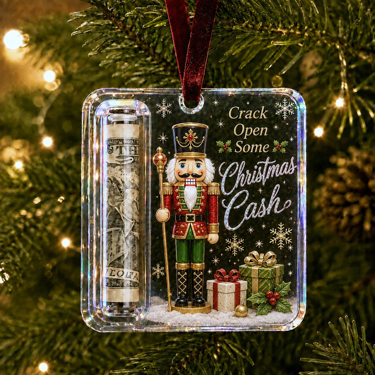Christmas Cash Gift Ornament- Make Cash Feel Like A Real Christmas Gift💵