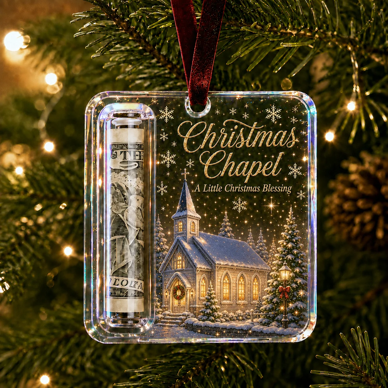 Christmas Cash Gift Ornament- Make Cash Feel Like A Real Christmas Gift💵