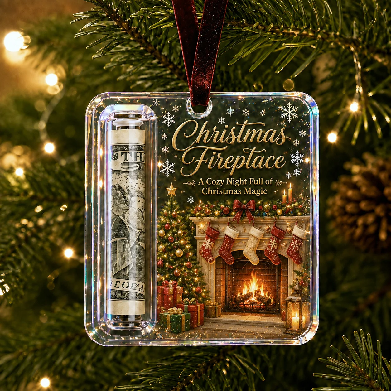 Christmas Cash Gift Ornament- Make Cash Feel Like A Real Christmas Gift💵