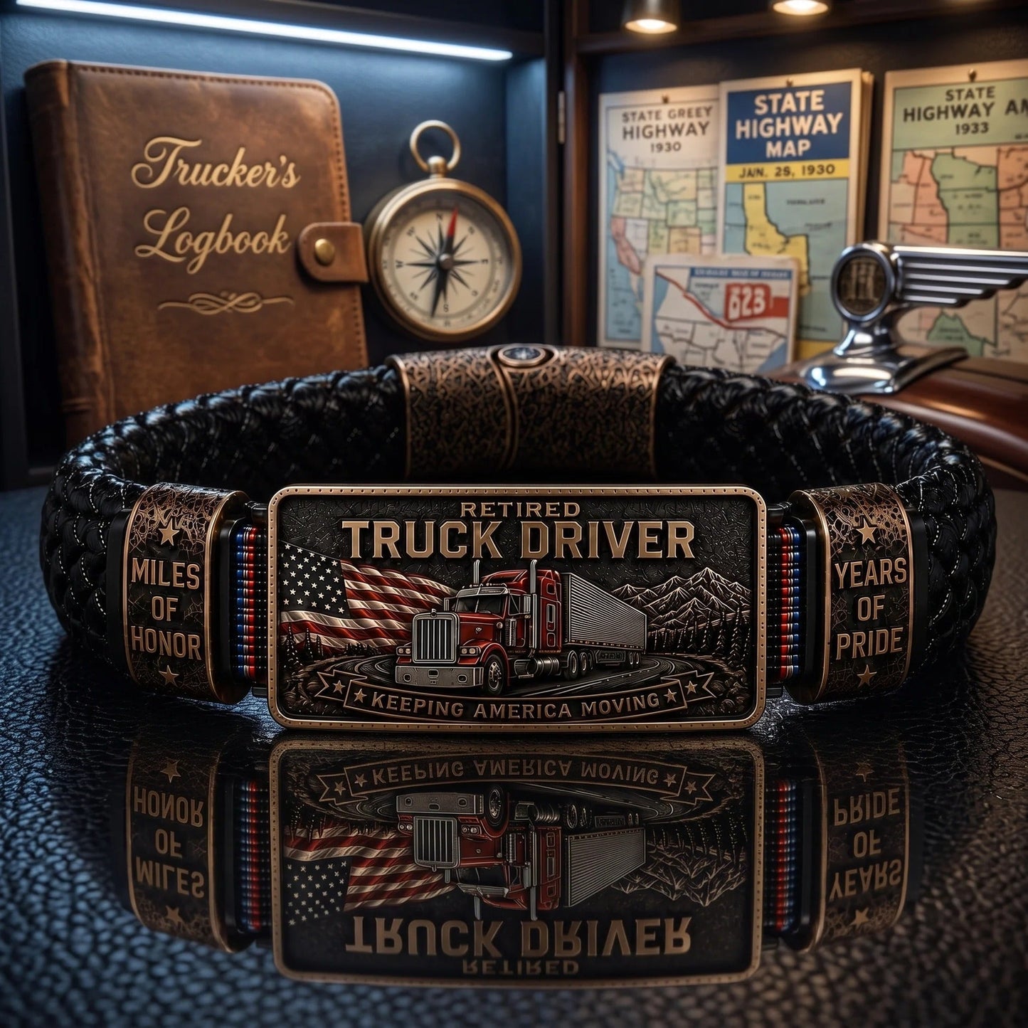 ⭐Retired Truck DriverBracelet - Honor TheMiles.Celebrate The Legacy