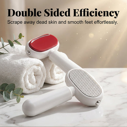 Dual‑Sided Foot Callus Remover, Replaceable Stainless Steel Blade Foot Scraper